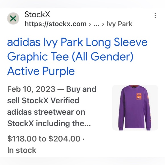 Ivy Park for adidas no gender athletic sweatshirt Size XS - Picture 14 of 17